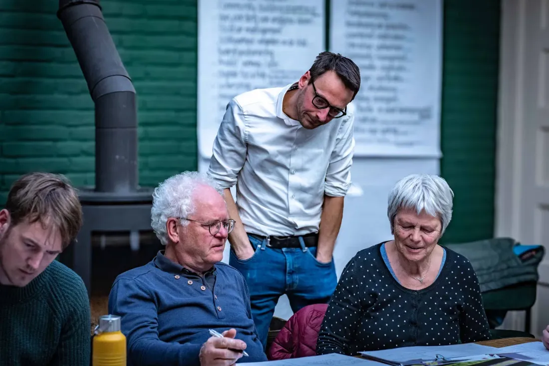 Werksessie aan tafel